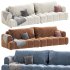 Fabric sofa Cream puff modern simple living room furniture - Thumbnail 5