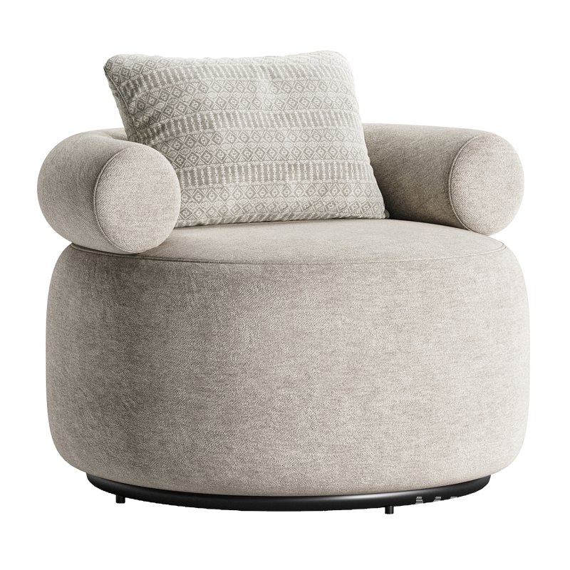 Huggy Swivel Armchair 3 - Image 3
