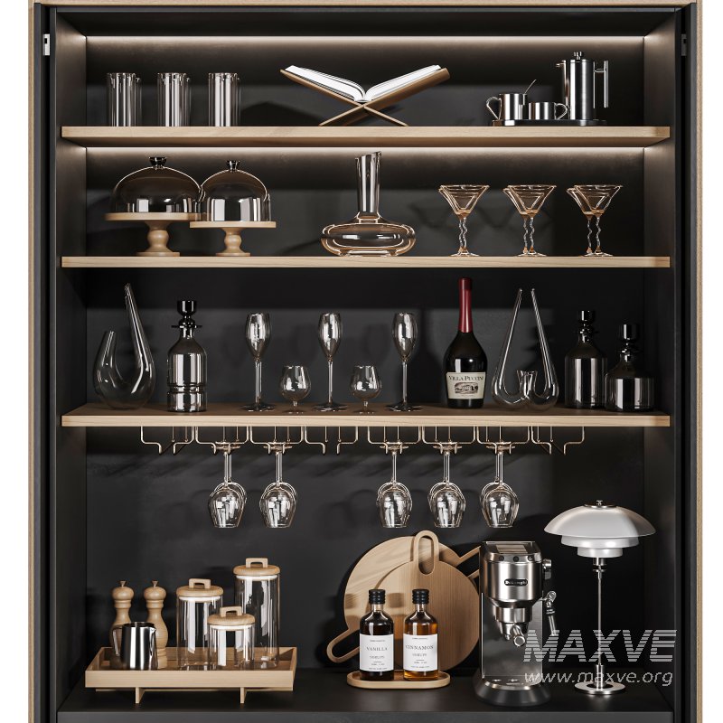 Hidden built in cabinet coffee bar2 - Image 5