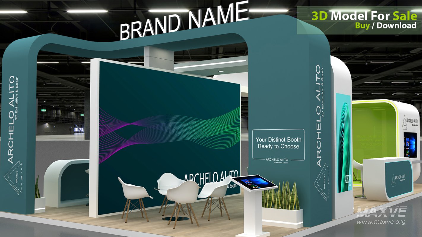 3d exhibition booth stand tradeshow - Image 2