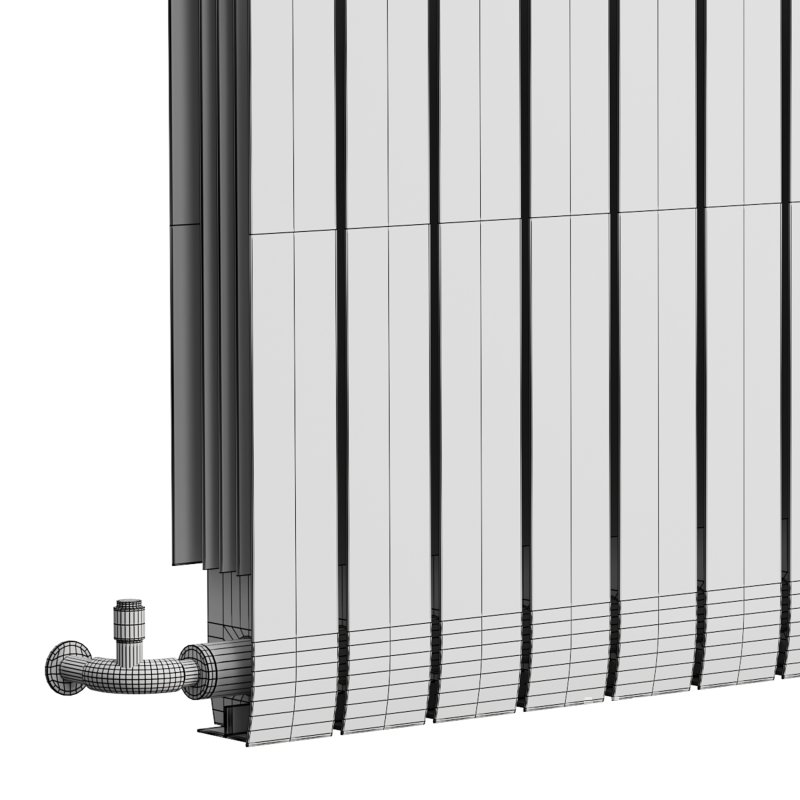 Apollo Modena, Modern Horizontal Radiator, Aluminium - Image 10