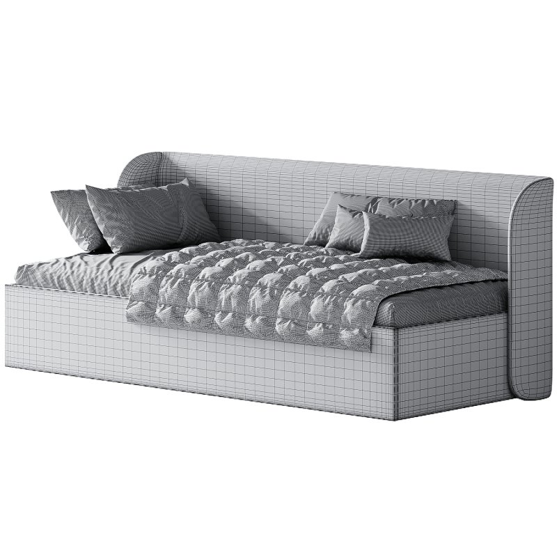 Milton Bed 90 Velvet Wet Sand - Image 7