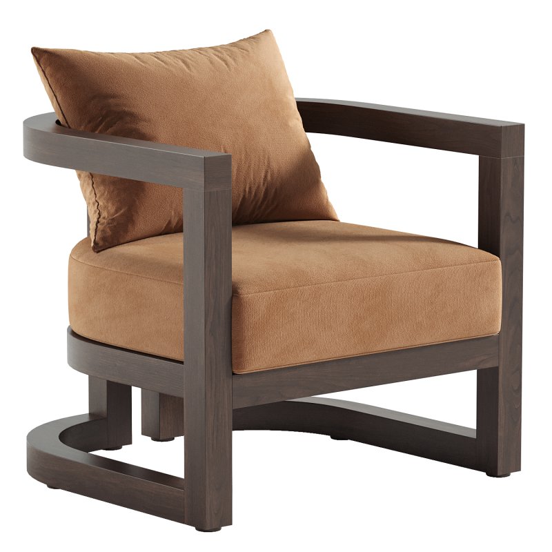 Emory Single Acacia Club Chair - Image 2