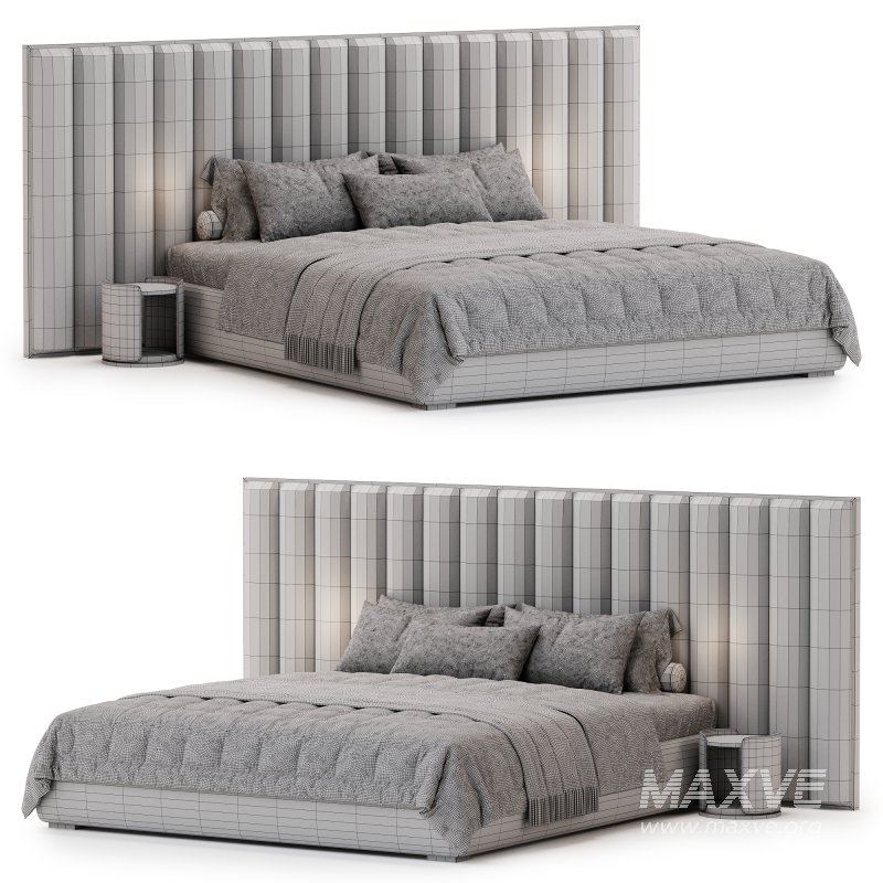 Haymon Velvet Bed by Mercer 41 - Image 4