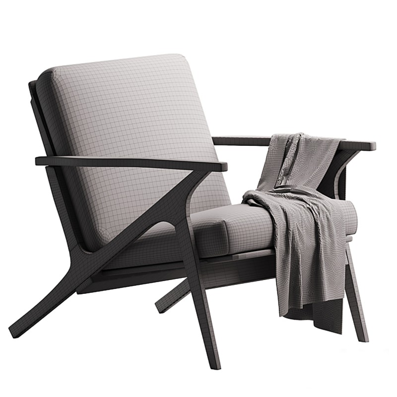 Name: Cavett Wood Frame Chair - Image 3