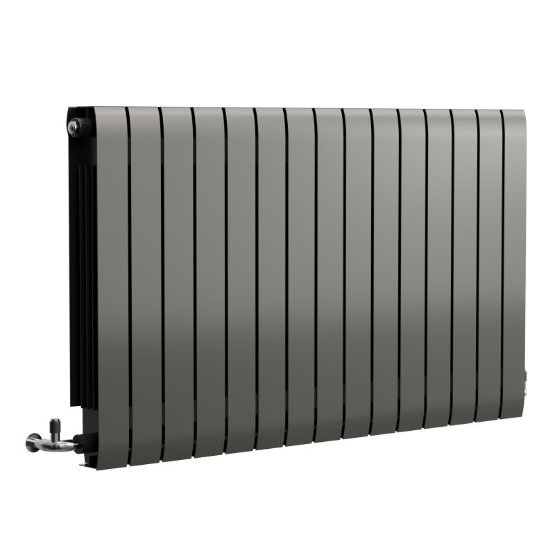 Apollo Modena, Modern Horizontal Radiator, Aluminium - Image 1