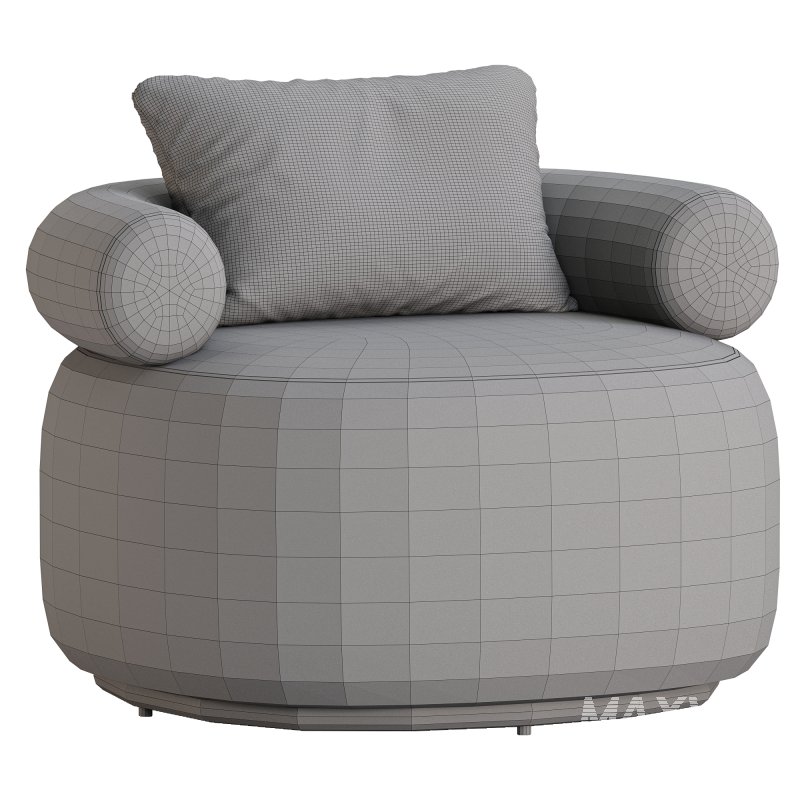 Huggy Swivel Armchair 2 - Image 1