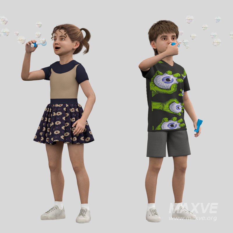 Children bubbel Playing - Image 3