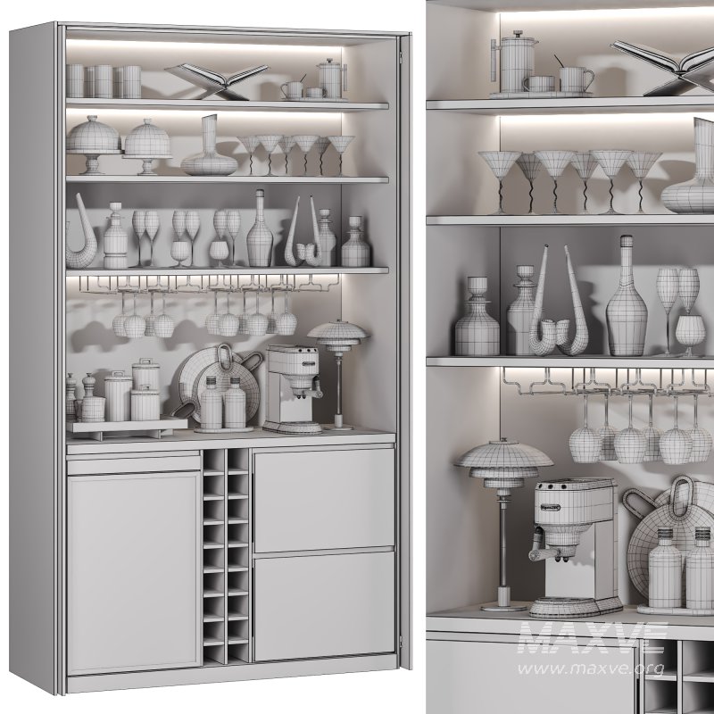 Hidden built in cabinet coffee bar2 - Image 3