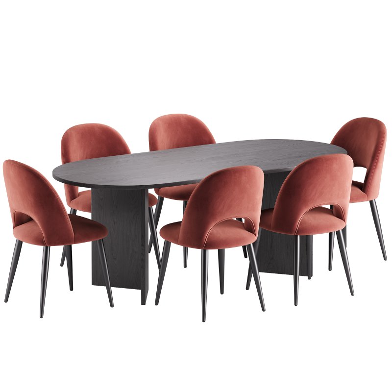 Rachel Dining Chair and Toni Dining Table - Image 1