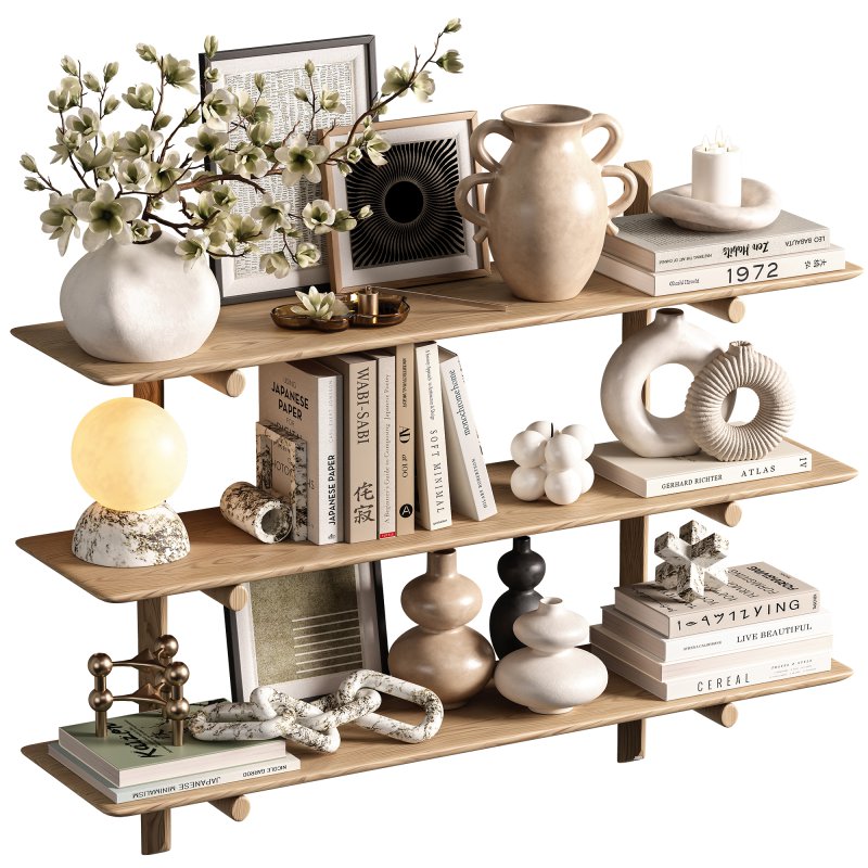 Nordic Harmony Decorative Shelf Set21 - Image 4