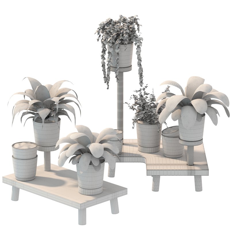 Wooden Stand Plant - Image 1