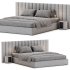 Modena Fabric Vertical Panel Bed - Thumbnail 4