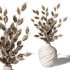 Rustic Stoneware Vases with Wheat - Thumbnail 3