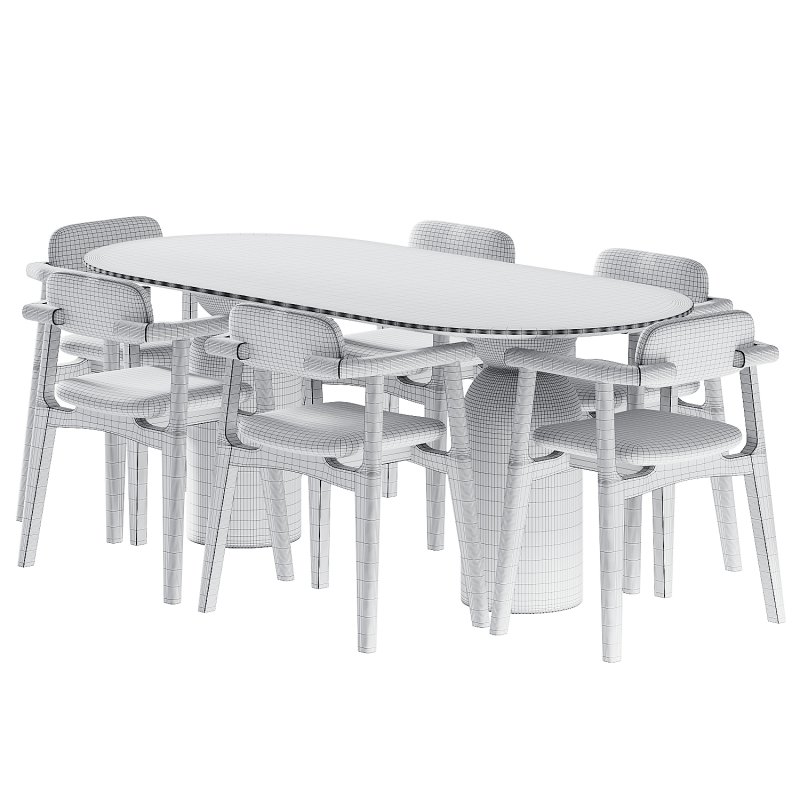 Dining set 019 - Image 3