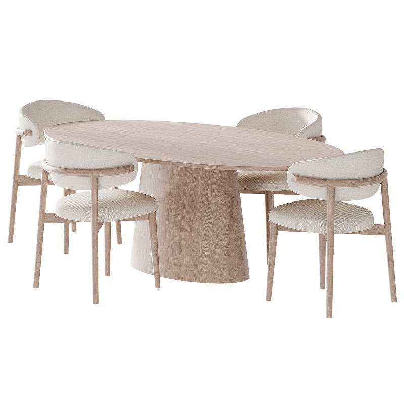 Ferrara Deephouse Chair and Oval dining table - Image 2