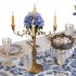 Luxury Blue & White Dining Table Set with Floral Centerpiece - Thumbnail 6