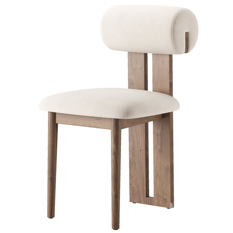 Galen Cream Boucle Dining Chair - Image 1