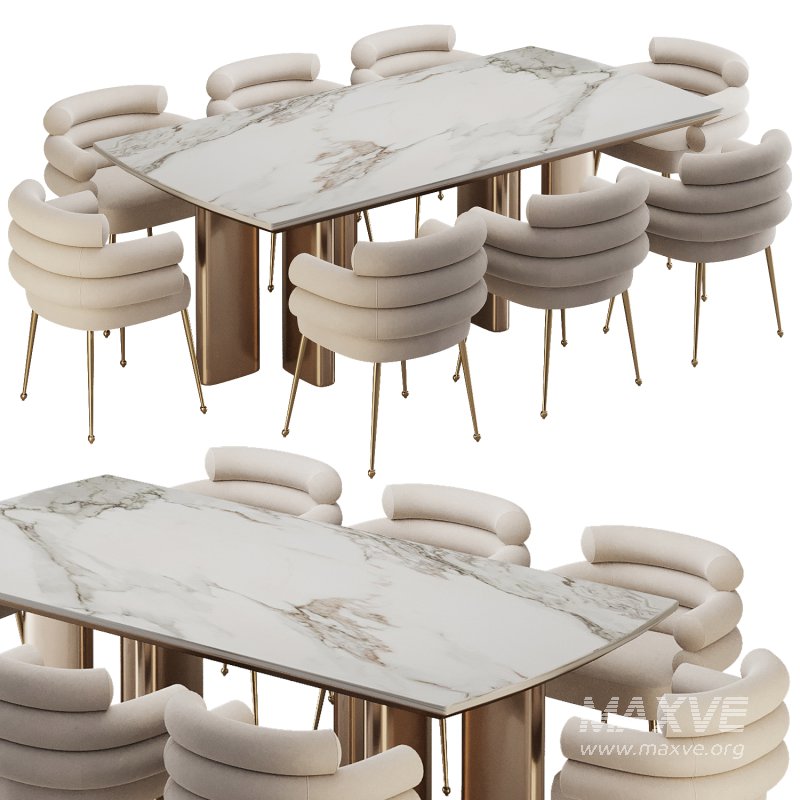 Dinning chair and table313 - Image 1