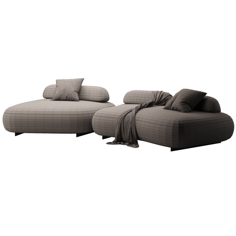 Curved Modern Outdoor Sofa Eichholtz - Image 3