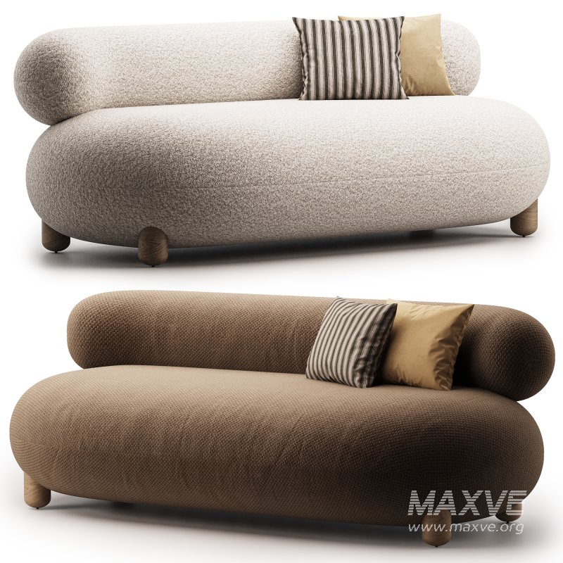 NOOM FLOCK Fabric sofa - Image 1