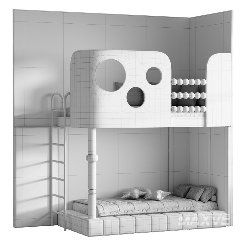 Bunk bed for kids 0010 - Image 8
