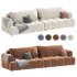 Fabric sofa Cream puff modern simple living room furniture - Thumbnail 4