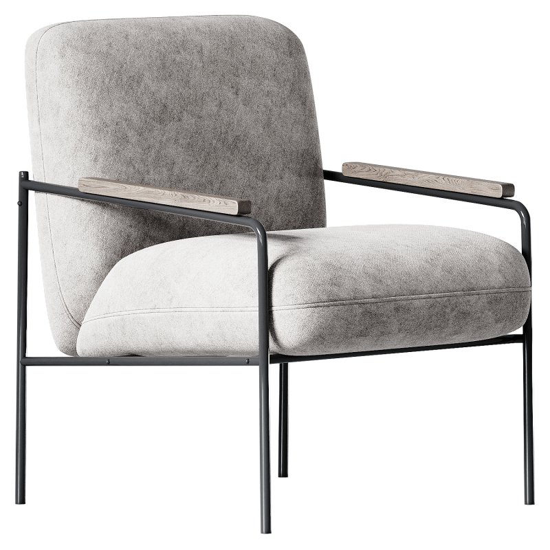 Armchair Castel Velvet Light - Image 1