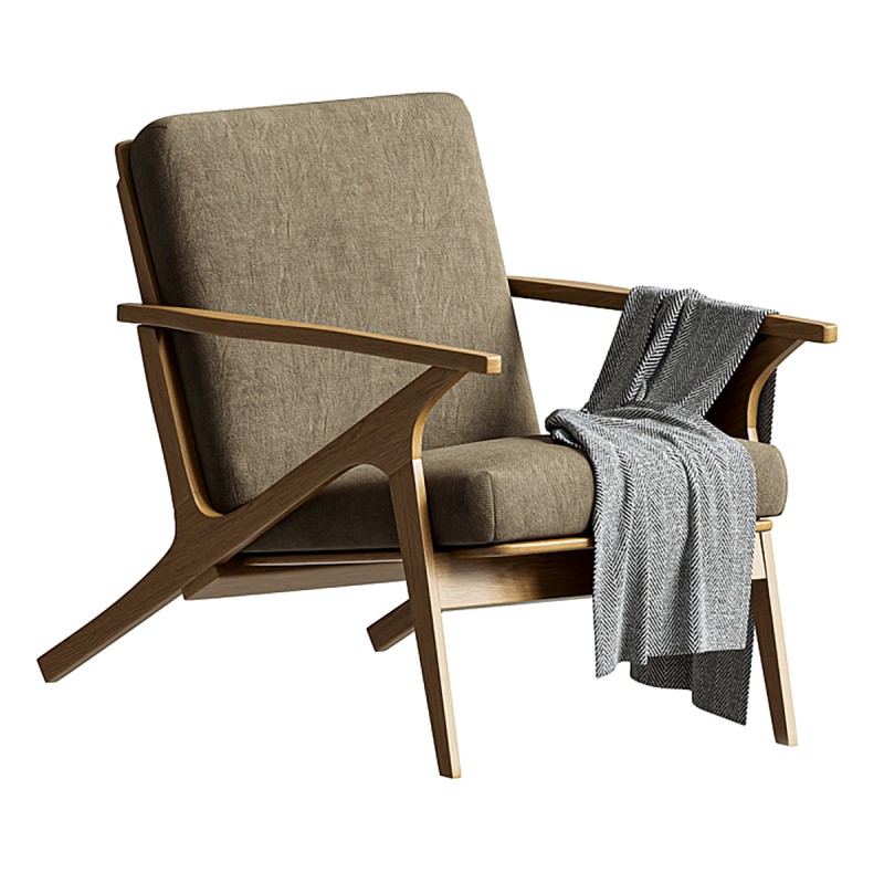 Name: Cavett Wood Frame Chair - Image 1