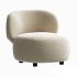 Brayden Stone Cream Woven Fabric Occasional Chair - Thumbnail 4