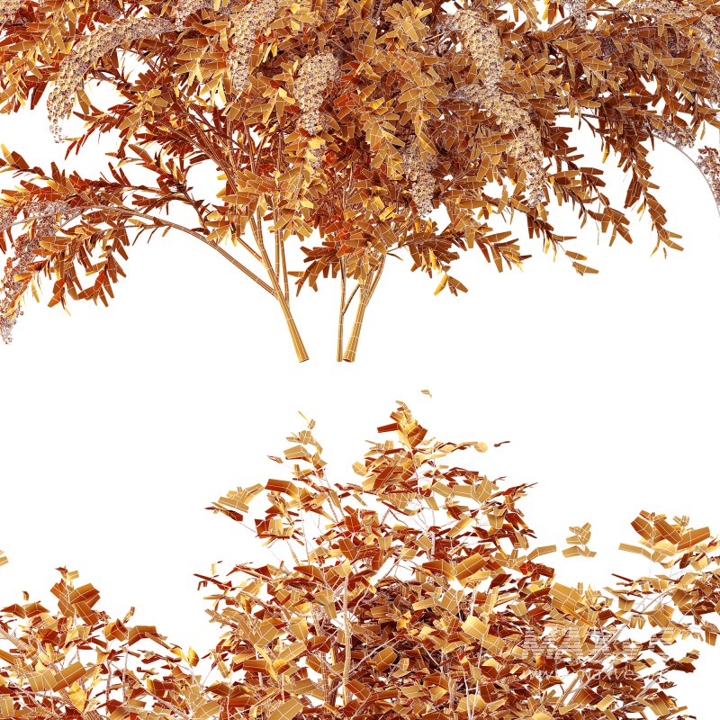 ntal spring bush designed for realistic exterior and garden visualization. Known as the “Bridal Wreath Spiraea,” this delicate shrub is characterized by arching stems densely covered with clusters of small white blossoms, creating a soft and elegant floral texture. - Image 5