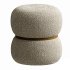 Milford Pouf rond en tissu bouclette - Thumbnail 2