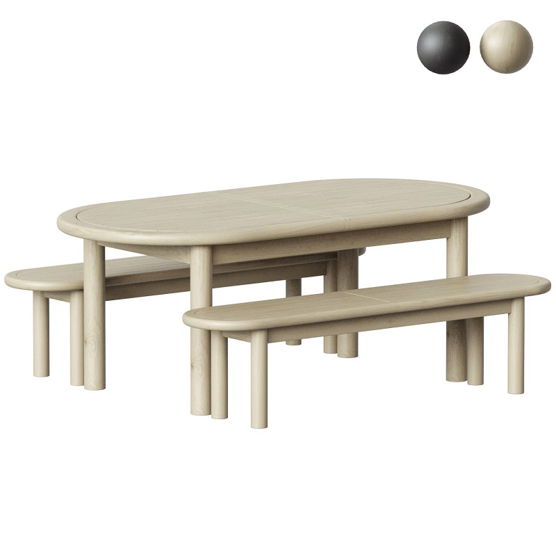 Corfu Outdoor Extendable Dining Set - Image 3