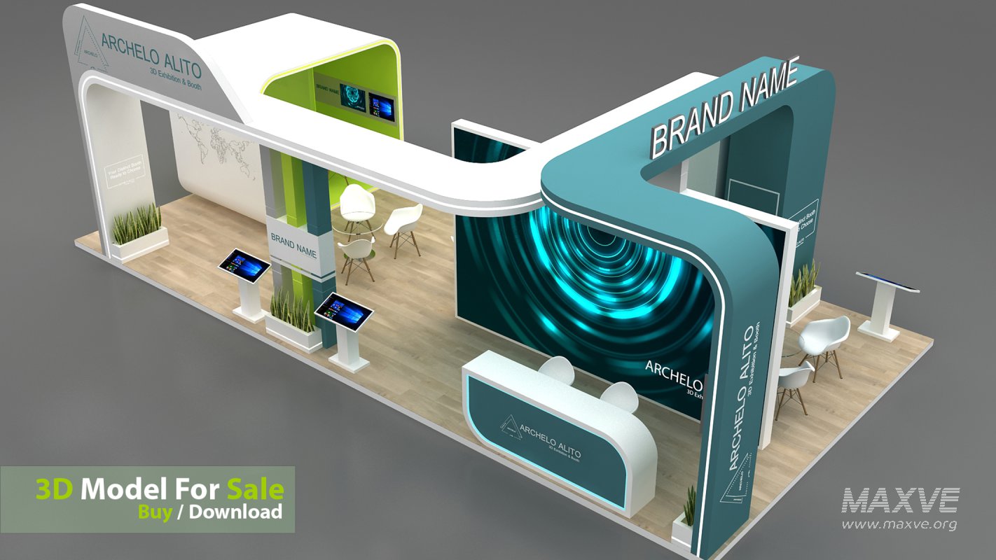 3d exhibition booth stand tradeshow - Image 10