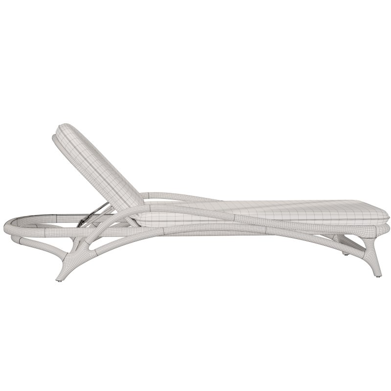 Zen outdoor adjustable lounger - Image 1