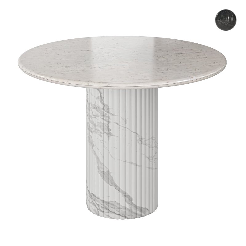 Decker dining chair and Oranda Round Dining Table - Image 1