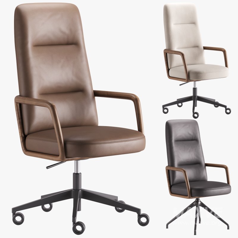 Cuna High Back Office Chair by Porada - Image 8
