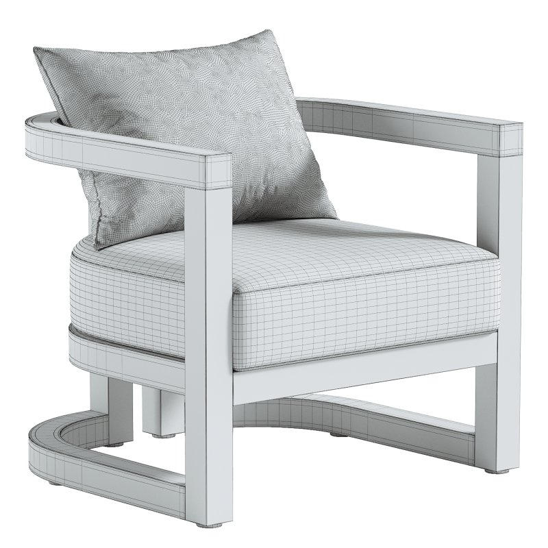 Emory Single Acacia Club Chair - Image 3