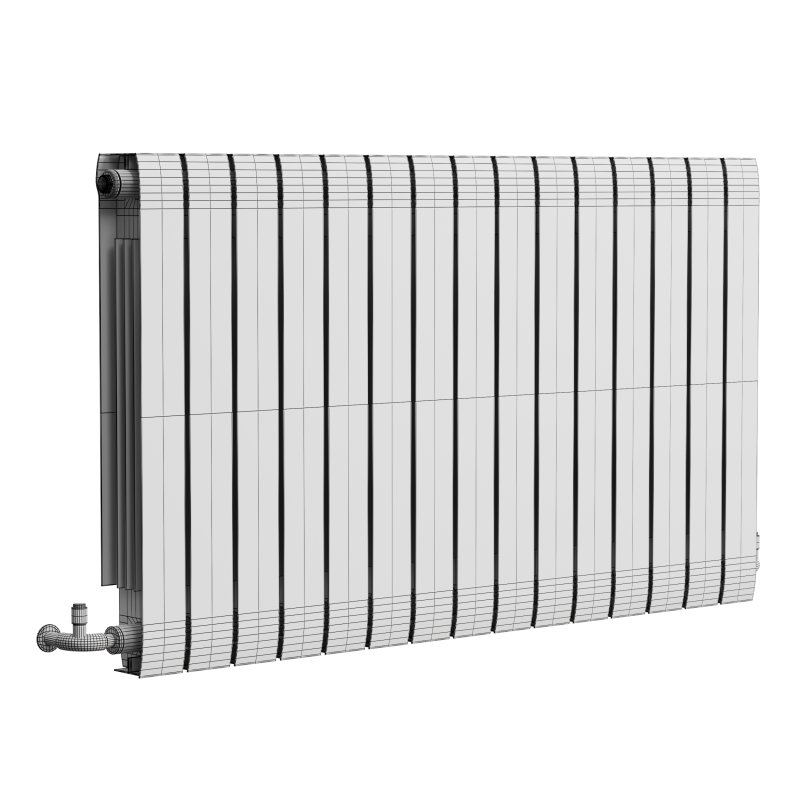 Apollo Modena, Modern Horizontal Radiator, Aluminium - Image 9