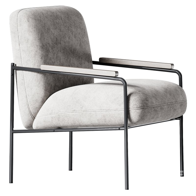 Armchair Castel Velvet Light - Image 2