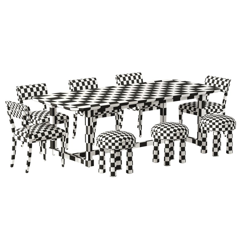 Marcello and Louise Accent Dining Chair and Cicero Extension Dining Table-Fourhands - Image 3