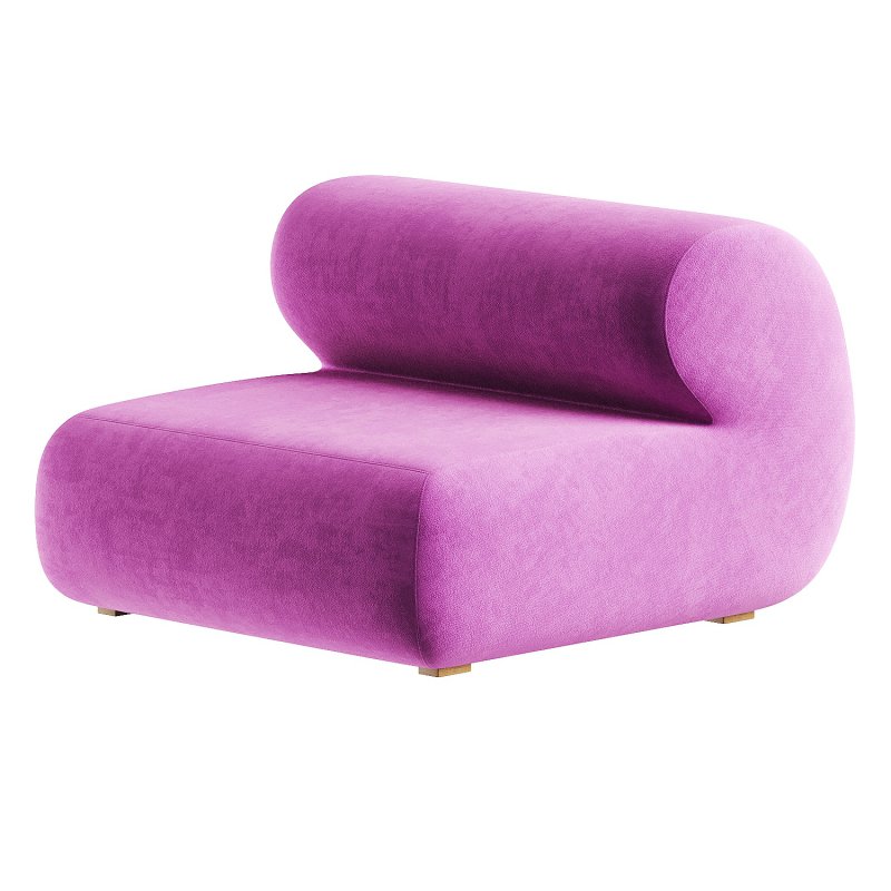 velvet green armchair - Image 1