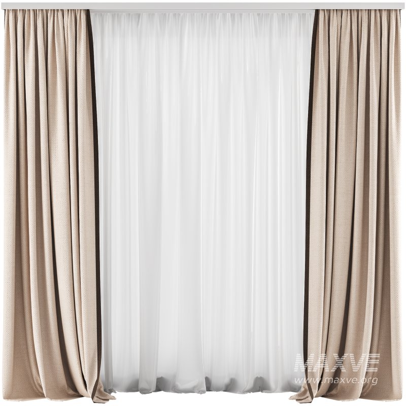 Silk and Cotton Curtain Set 81 - Image 1