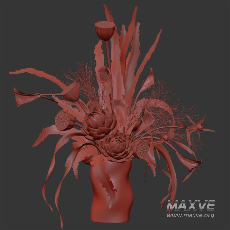 Artichoke with green trumpet flowers Arrangement - Image 2