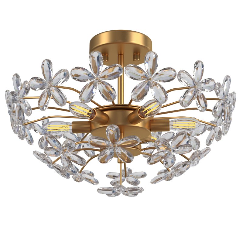 LOHOZOM Gold Flower Ceiling Light - Image 2