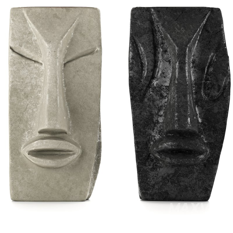 Set of Abstract Face Wall Sculptures - Image 2