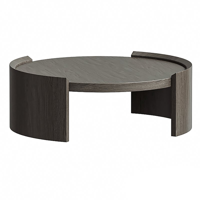 Neuvic Brown Oak Wood Coffee Table - Image 2