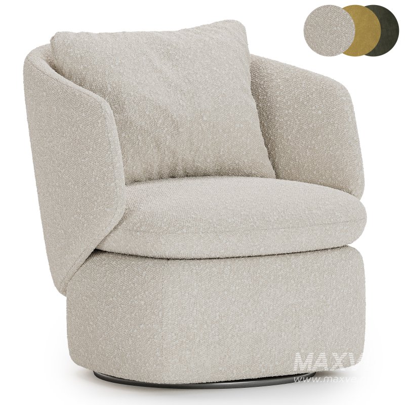 Crescent Swivel Chair By westelm - Image 4