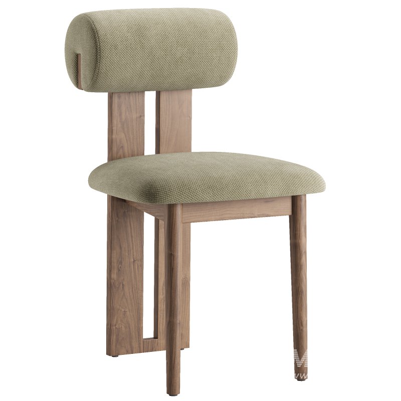 Galen Cream Boucle Dining Chair - Image 5
