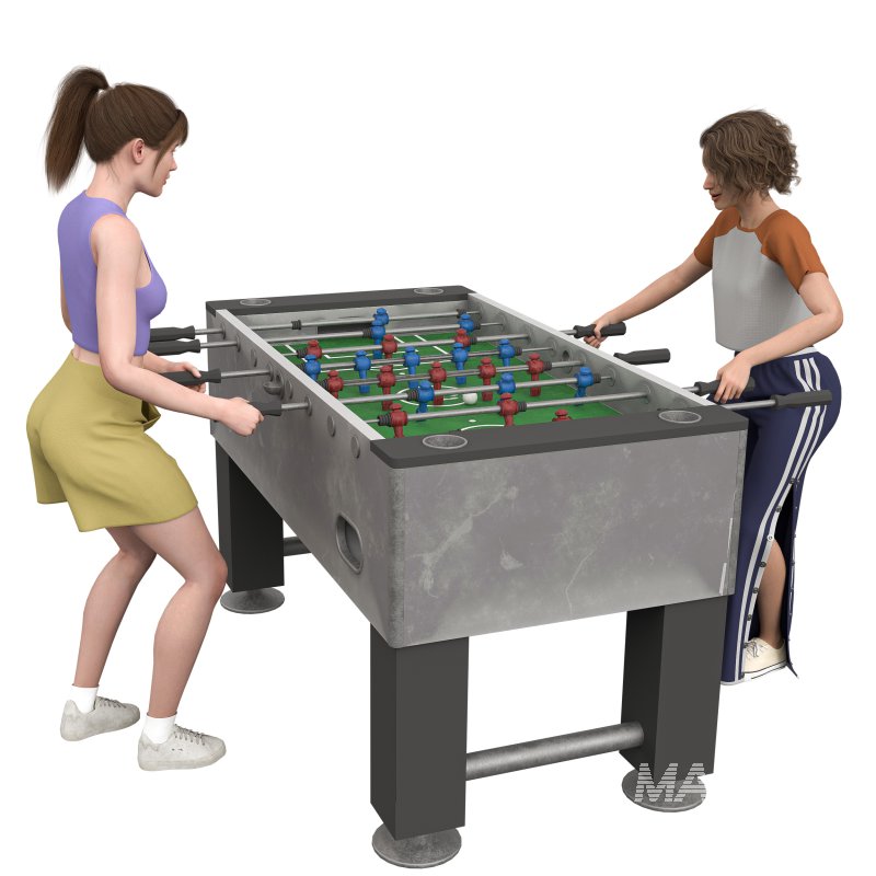 Girl Foosball – Characters Playing Foosball - Image 5